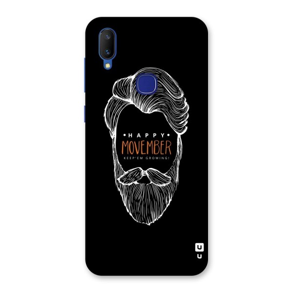 Happy Movember Black Back Case for Vivo V11