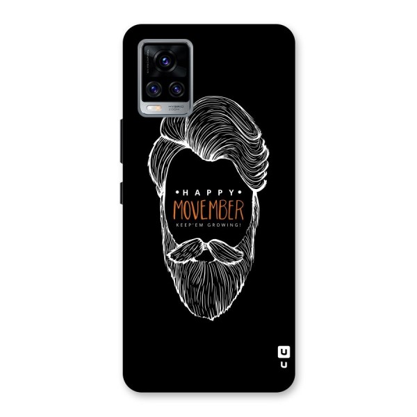 Happy Movember Black Back Case for Vivo V20 Pro