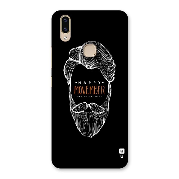 Happy Movember Black Back Case for Vivo V9