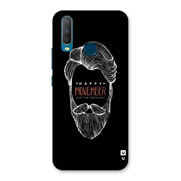 Happy Movember Black Back Case for Vivo Y17