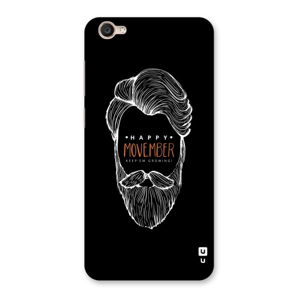 Happy Movember Black Back Case for Vivo Y55s