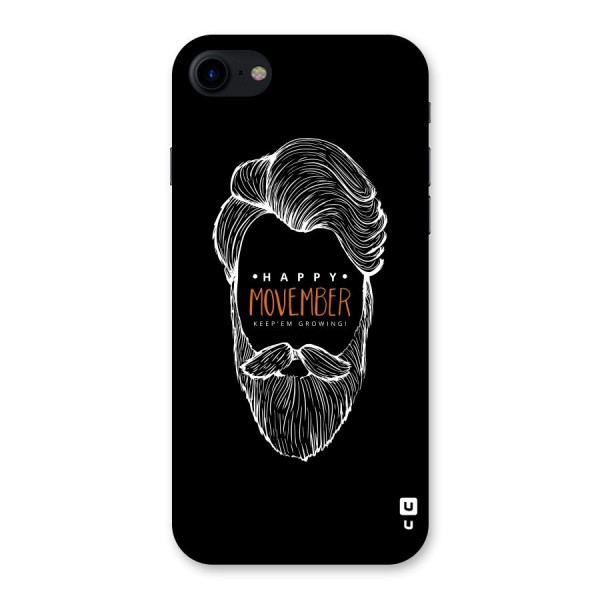 Happy Movember Black Back Case for iPhone SE 2020