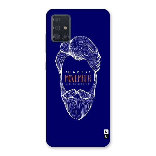 Happy Movember Blue Back Case for Galaxy A51