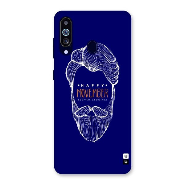 Happy Movember Blue Back Case for Galaxy A60