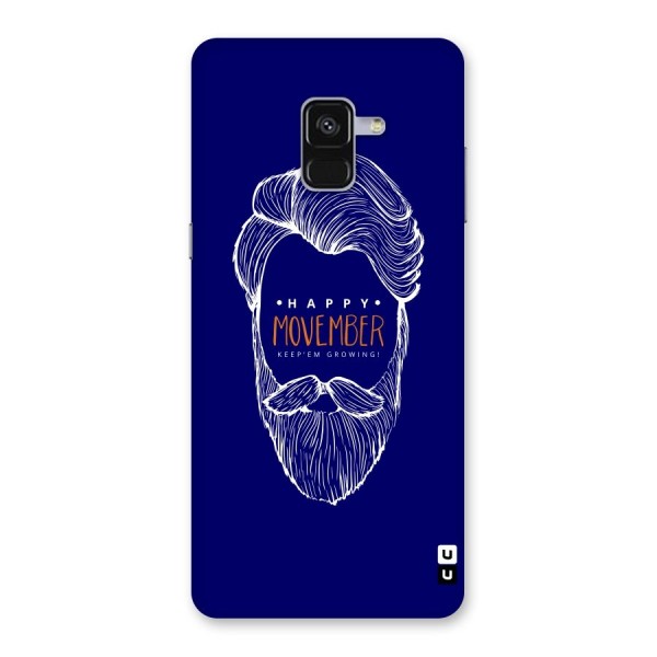 Happy Movember Blue Back Case for Galaxy A8 Plus