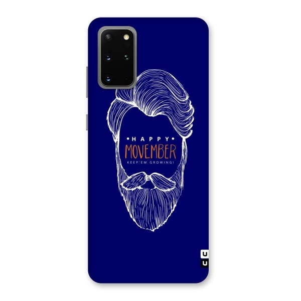 Happy Movember Blue Back Case for Galaxy S20 Plus