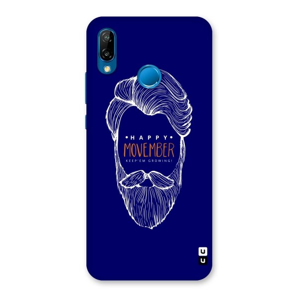 Happy Movember Blue Back Case for Huawei P20 Lite