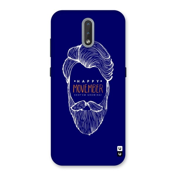 Happy Movember Blue Back Case for Nokia 2.3