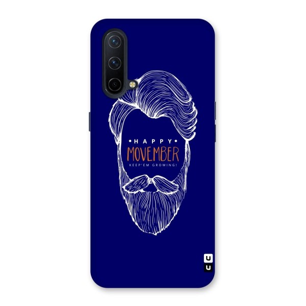 Happy Movember Blue Back Case for OnePlus Nord CE 5G