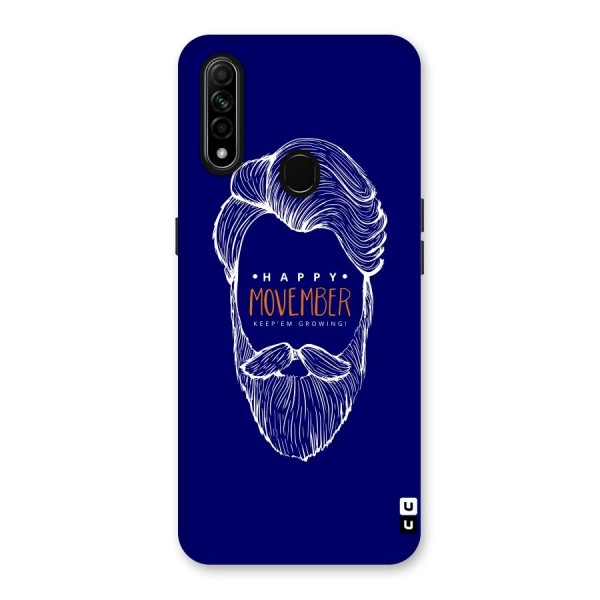 Happy Movember Blue Back Case for Oppo A31