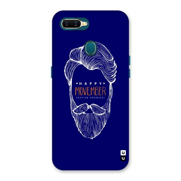 Happy Movember Blue Back Case for Oppo A7