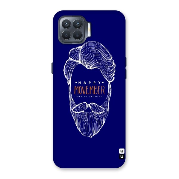 Happy Movember Blue Back Case for Oppo F17 Pro