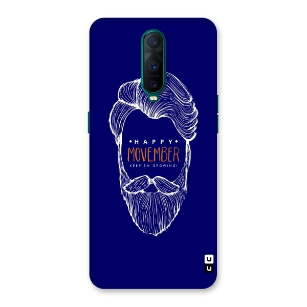 Happy Movember Blue Back Case for Oppo R17 Pro