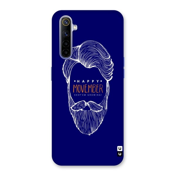 Happy Movember Blue Back Case for Realme 6