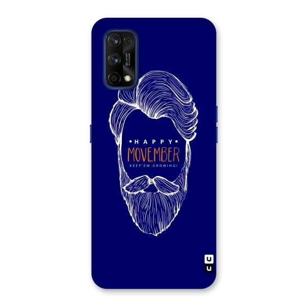 Happy Movember Blue Back Case for Realme 7 Pro