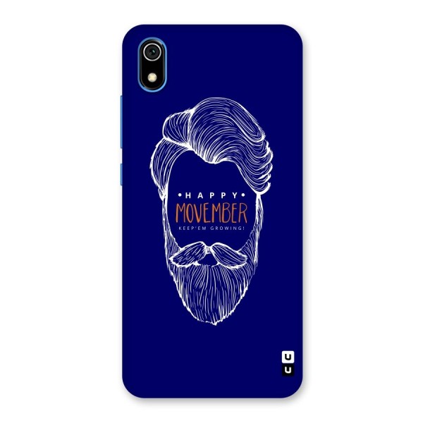 Happy Movember Blue Back Case for Redmi 7A