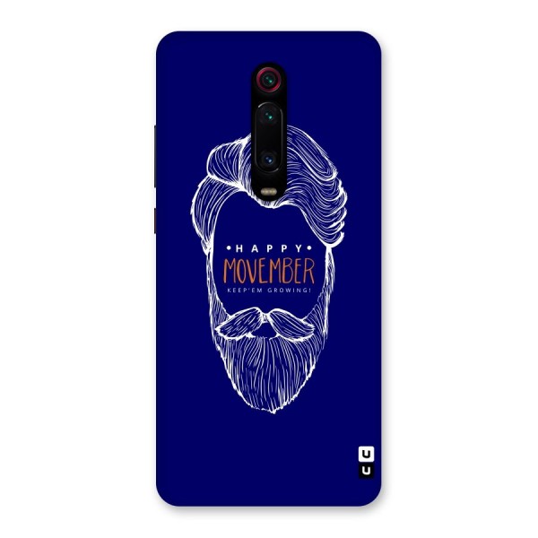 Happy Movember Blue Back Case for Redmi K20 Pro