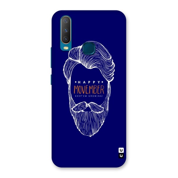 Happy Movember Blue Back Case for Vivo U10