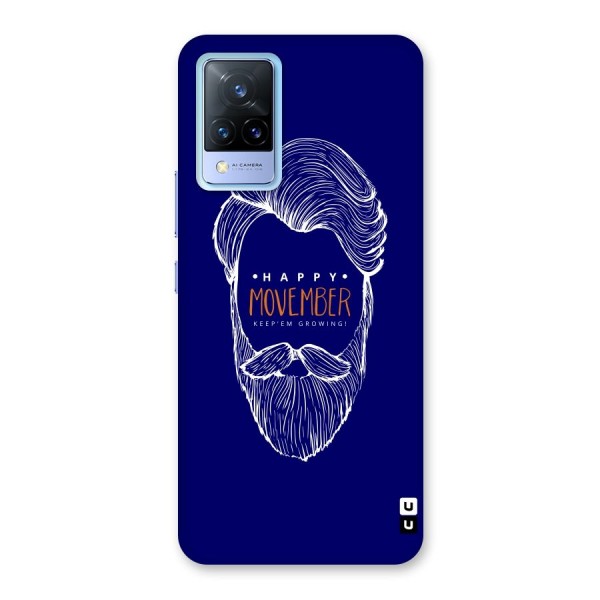 Happy Movember Blue Back Case for Vivo V21 5G