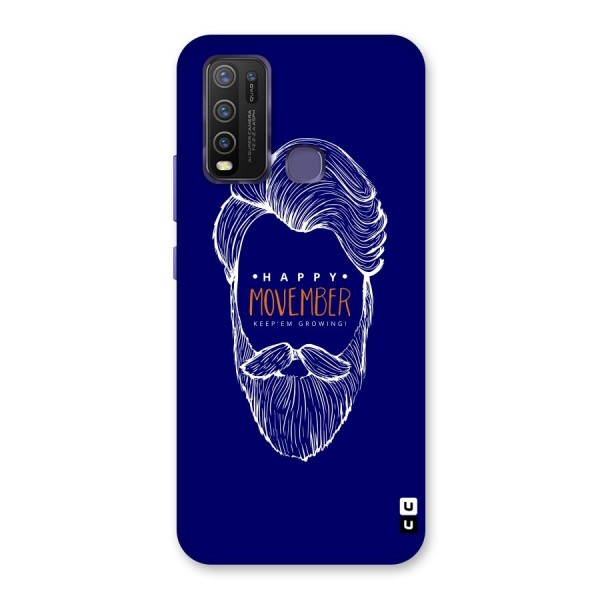 Happy Movember Blue Back Case for Vivo Y30