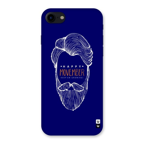 Happy Movember Blue Back Case for iPhone SE 2020