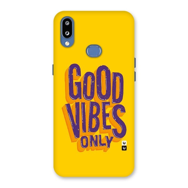 Happy Vibes Only Back Case for Galaxy M01s