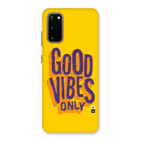 Happy Vibes Only Back Case for Galaxy S20