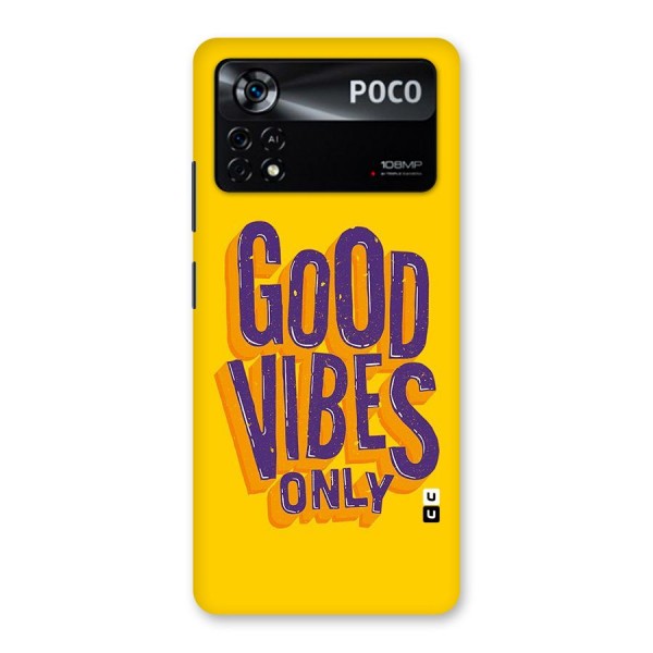 Happy Vibes Only Back Case for Poco X4 Pro 5G