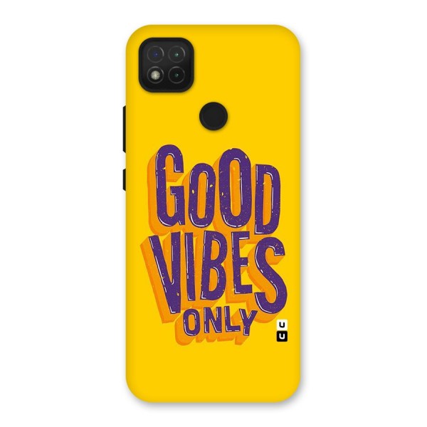 Happy Vibes Only Back Case for Redmi 9C