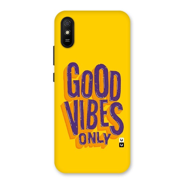 Happy Vibes Only Back Case for Redmi 9i