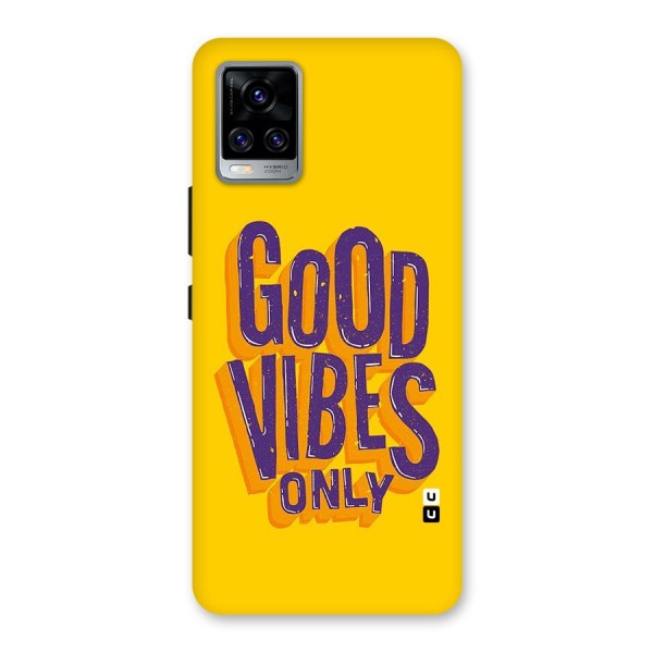 Happy Vibes Only Back Case for Vivo V20 Pro