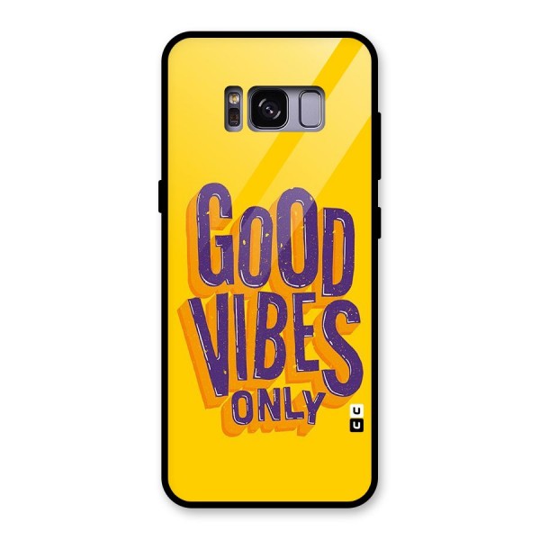 Happy Vibes Only Glass Back Case for Galaxy S8