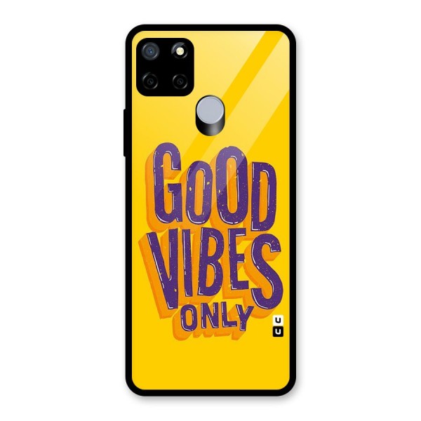 Happy Vibes Only Glass Back Case for Realme C12