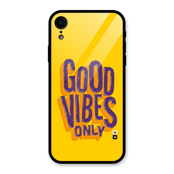 Happy Vibes Only Glass Back Case for XR