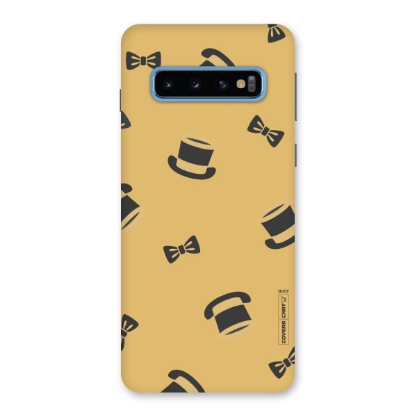 Hat and Bow Tie Back Case for Galaxy S10