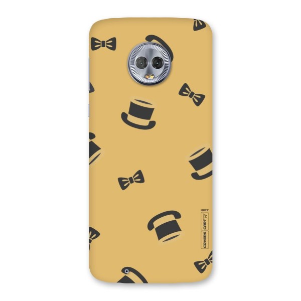 Hat and Bow Tie Back Case for Moto G6