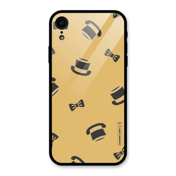 Hat and Bow Tie Glass Back Case for XR