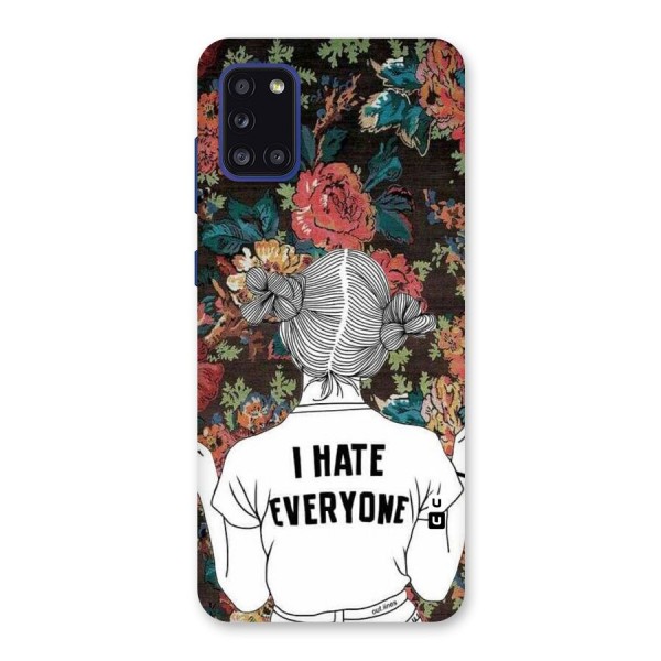 Hate Everyone Back Case for Galaxy A31