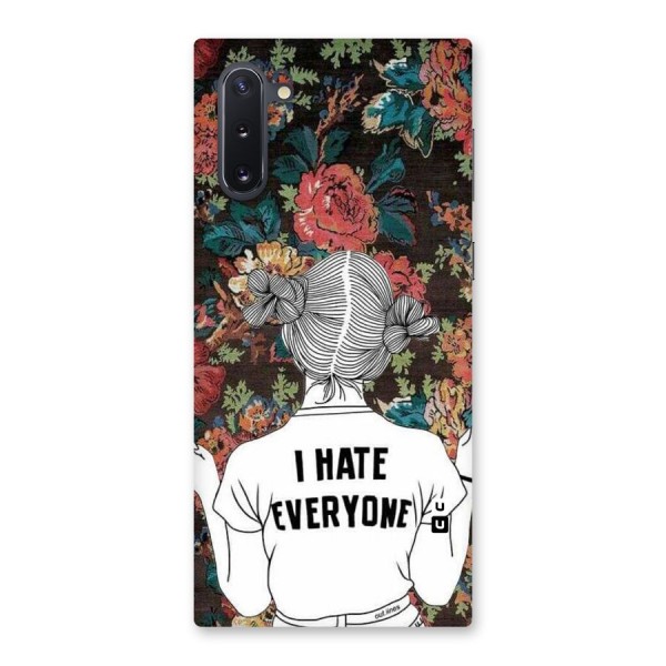 Hate Everyone Back Case for Galaxy Note 10