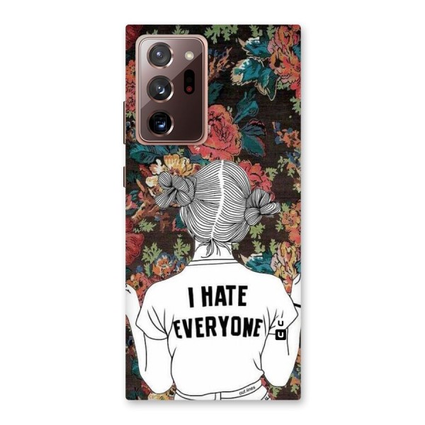 Hate Everyone Back Case for Galaxy Note 20 Ultra