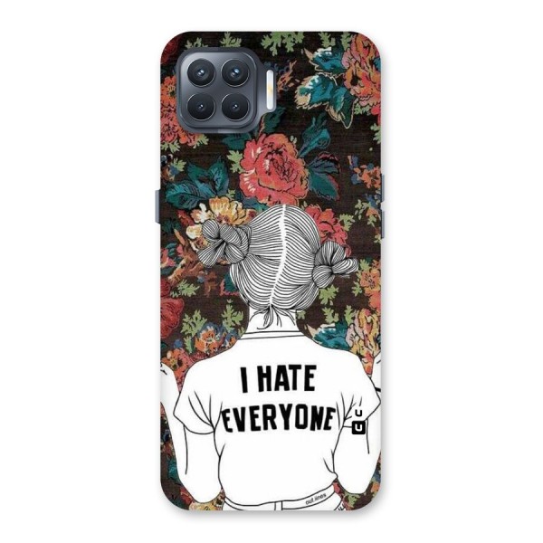 Hate Everyone Back Case for Oppo F17 Pro