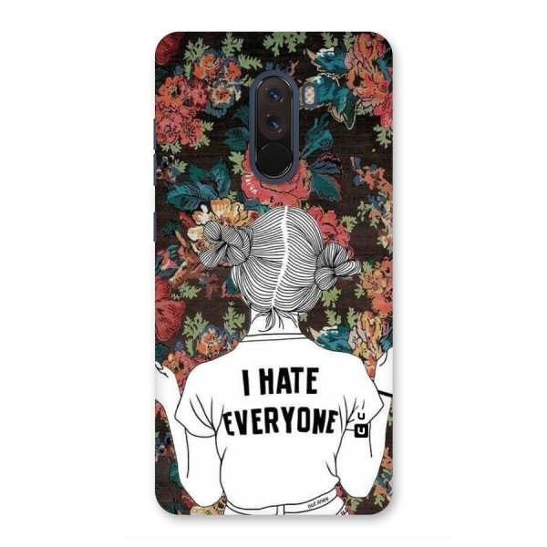 Hate Everyone Back Case for Poco F1