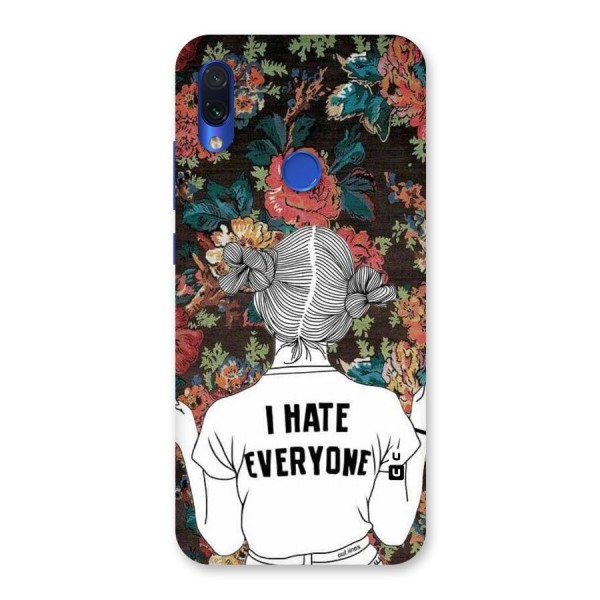 Hate Everyone Back Case for Redmi Note 7