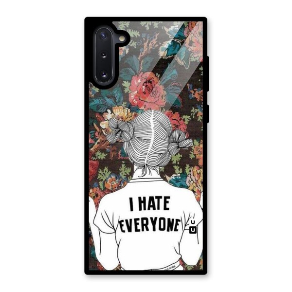 Hate Everyone Glass Back Case for Galaxy Note 10