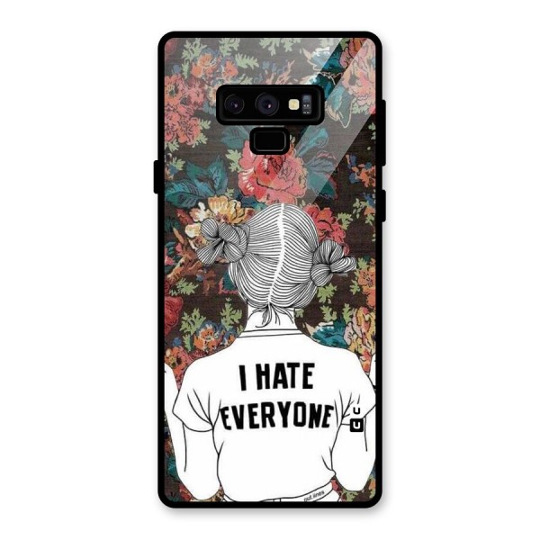 Hate Everyone Glass Back Case for Galaxy Note 9