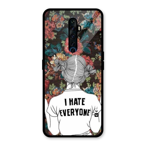 Hate Everyone Glass Back Case for Oppo Reno2 Z