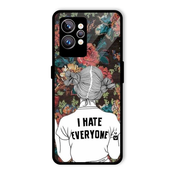 Hate Everyone Glass Back Case for Realme GT2 Pro