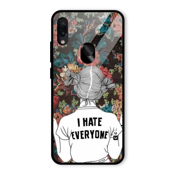 Hate Everyone Glass Back Case for Redmi Note 7