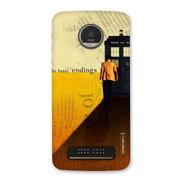 Hates Endings Back Case for Moto Z Play