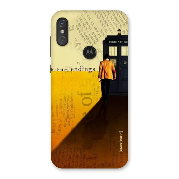 Hates Endings Back Case for Motorola One Power